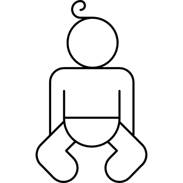 Baby body outline Icons | Free Download