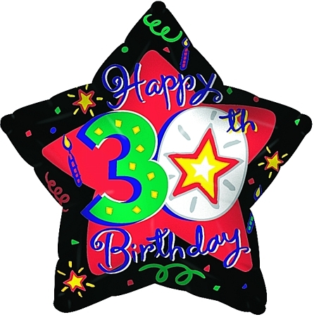 Happy 30th Birthday Clipart