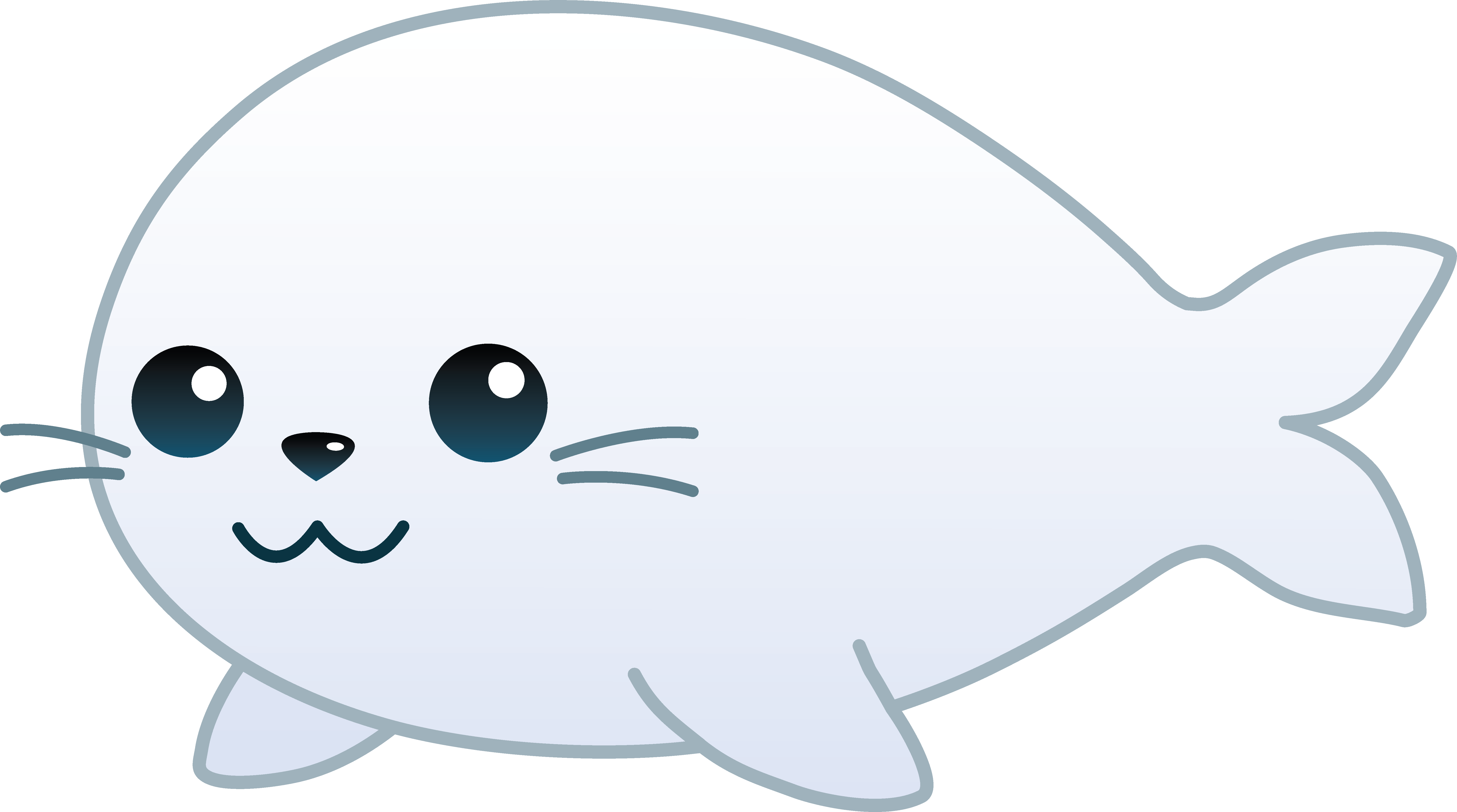 Cute sea lion clipart