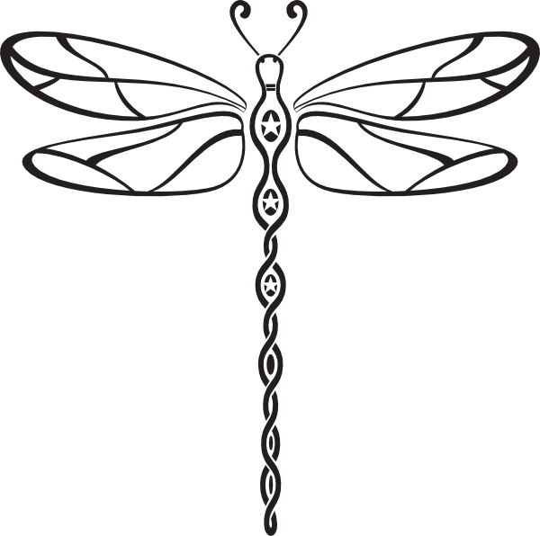 Dragonfly Line Drawing - ClipArt Best