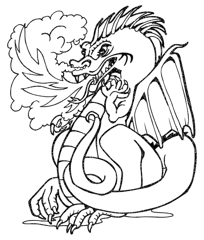 Free Pictures Of Dragons To Colour In - ClipArt Best