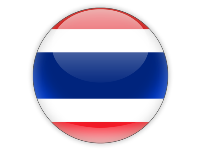 Round icon. Illustration of flag of Thailand