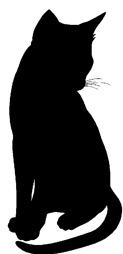 Free clipart cat silhouette