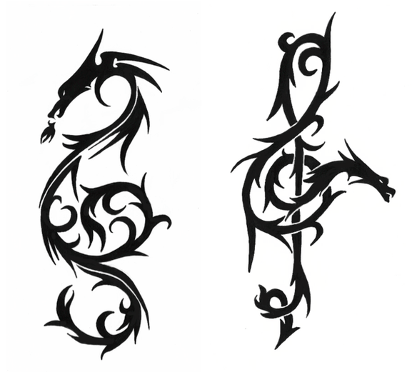 Treble Clef Tattoo Designs Clipart - Free to use Clip Art Resource