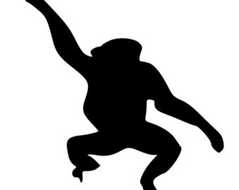 monkey silhouette – Etsy