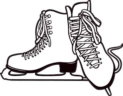 Ice Hockey Skates Clipart
