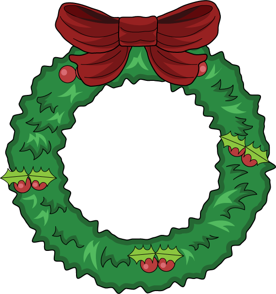 Christmas wreath png clipart