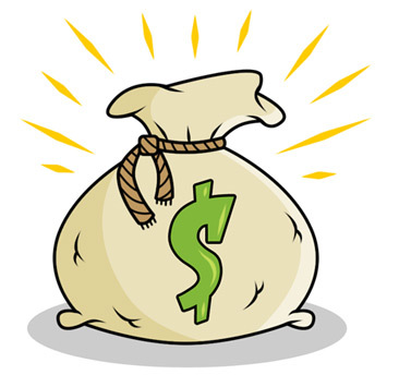 Cartoon Bag Of Money