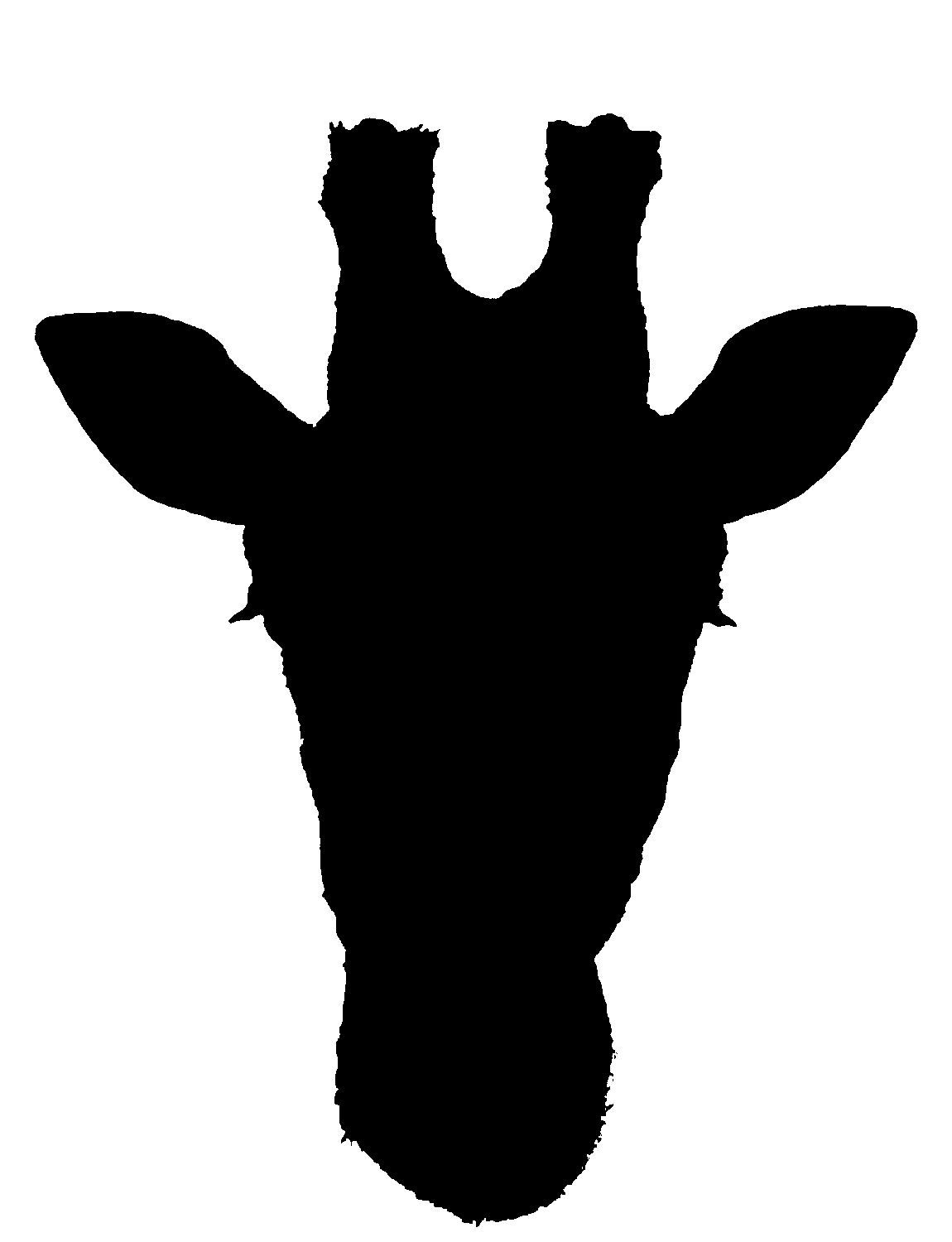 Giraffe Silhouette Clip Art - Free Clipart Images