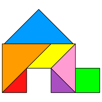 Tangram House - ClipArt Best