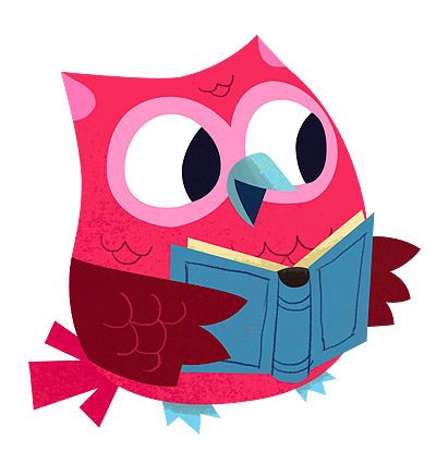 Owl clipart reading