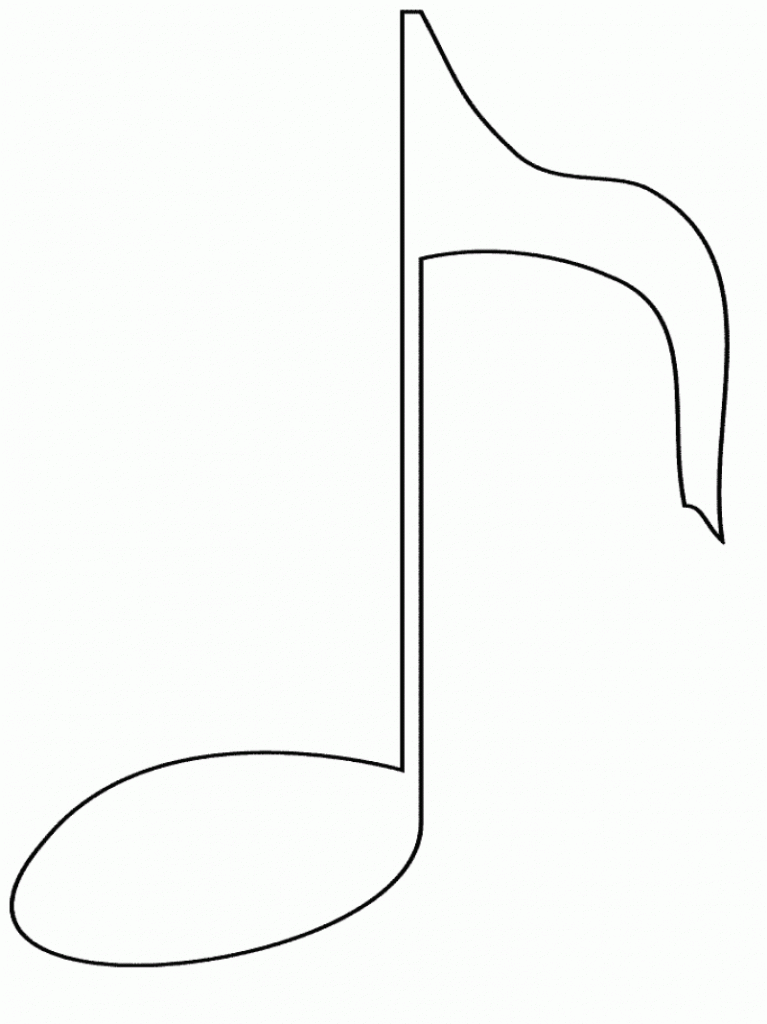 Music Note Printable Coloring Pages in Coloring Pages Music Notes ...