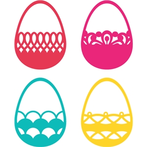 Silhouette Design Store - View Design #26490: decorative easter egg