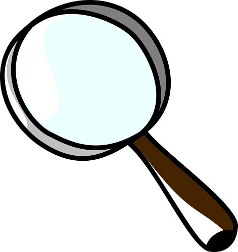 Magnifying lens clipart