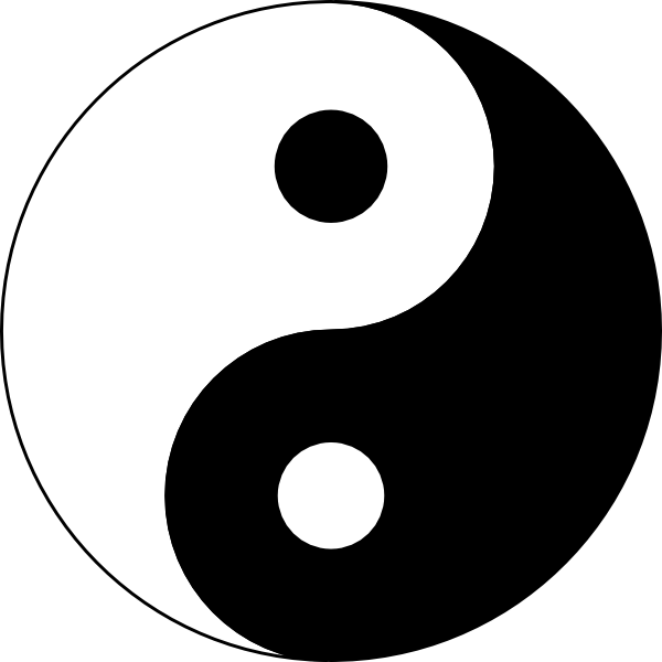 Ying Yang Para Logo De Takwondo Clip Art - vector ...