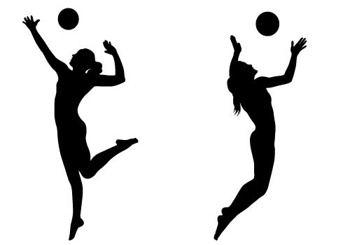 Best Volleyball Player Silhouette Clipat #28319 - Clipartion.com