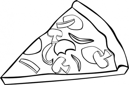 Pizza Slice Outline Clipart