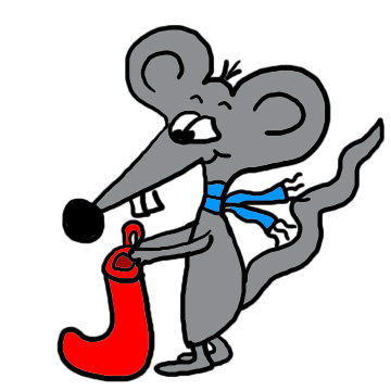 Christmas Mouse Clipart