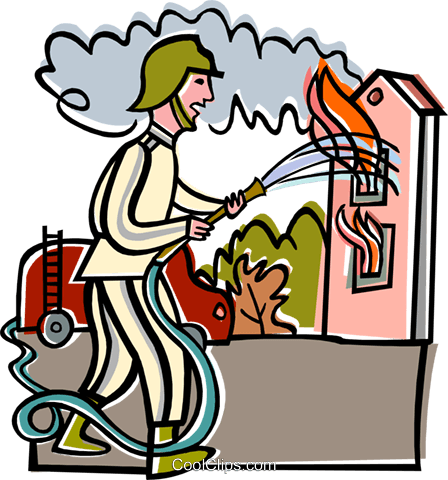 Free clipart house burning