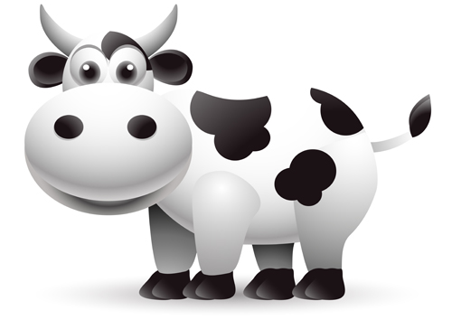 Different Dairy cow design vector graphics 05 | Animal vectors