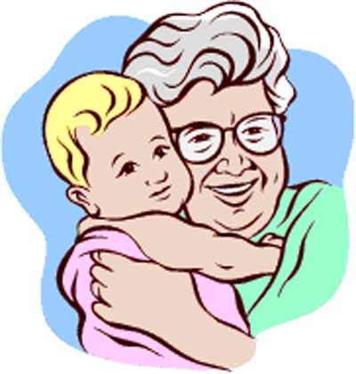 Grandmother And Granddaughter Clipart - Free ...
