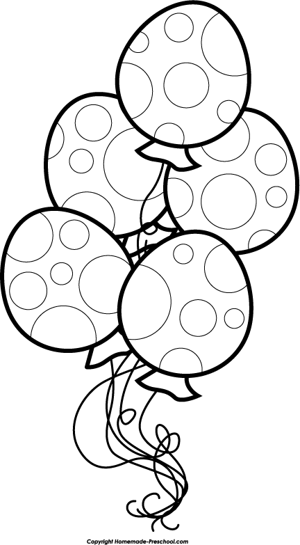 Birthday black and white black and white birthday clip art ...