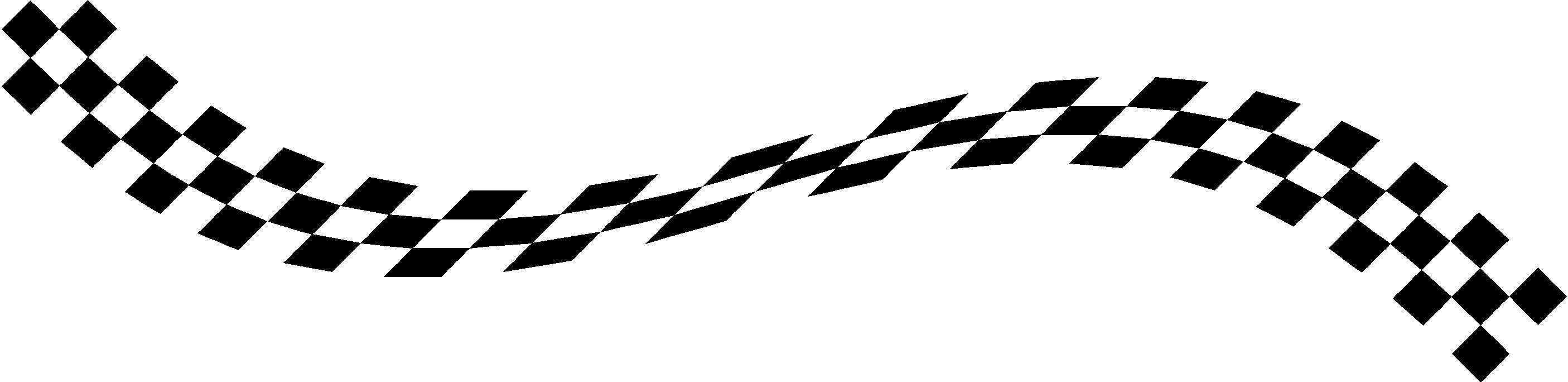 Checkered Flag Banner Clipart