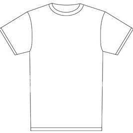 Blank t shirt template