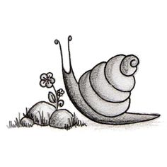 Snail Drawing Clip Art | Snails | Pinterest | Snails, Clip Art and ...