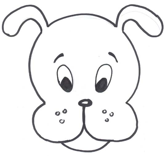 Dog mask clipart