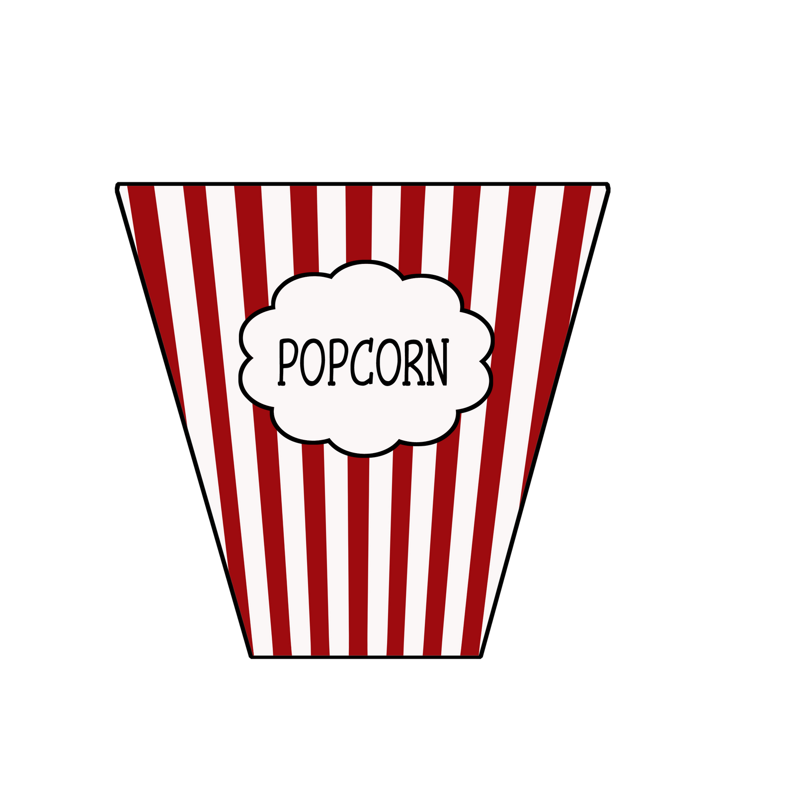 Popcorn Bucket Clipart