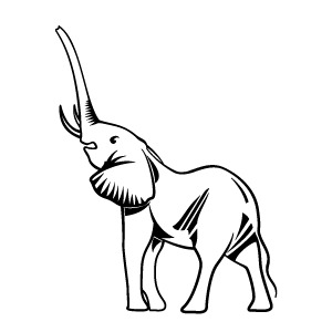 Free vector elephant clipart