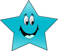 Star Face Smile Eyes - vector Clip Art