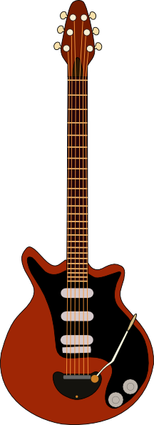 Red Special Guitar clip art Free Vector / 4Vector