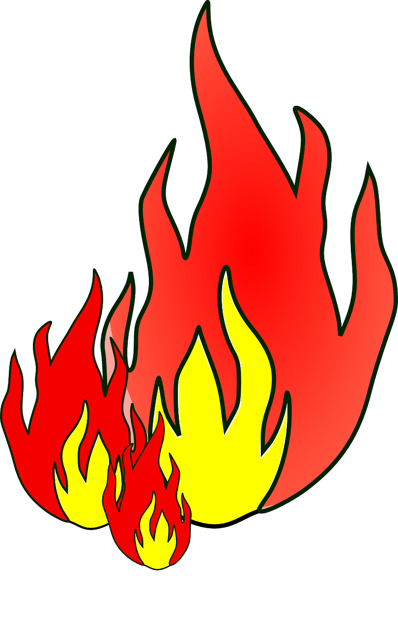 Free Printable Flames Paint Template