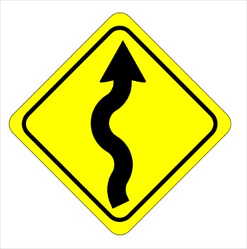 31+ Curvy Road Signs Clip Art