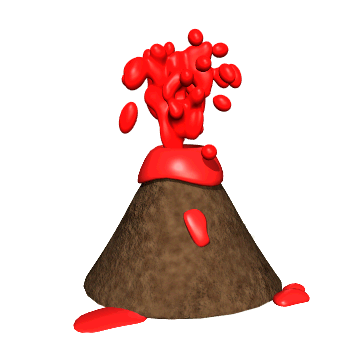 Volcano Animation Cant Erupt Clipart - Free to use Clip Art Resource