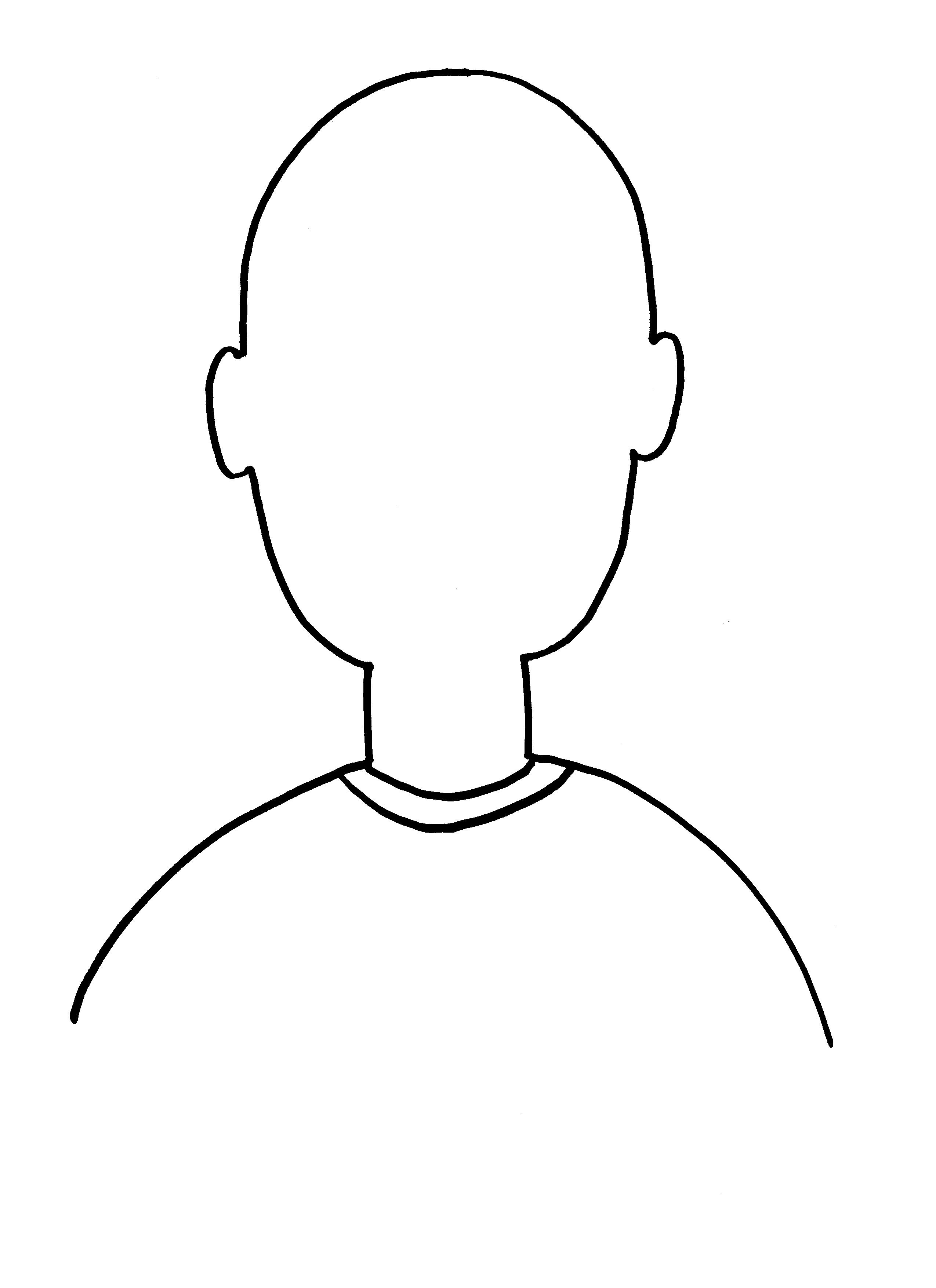 Head Outline Template