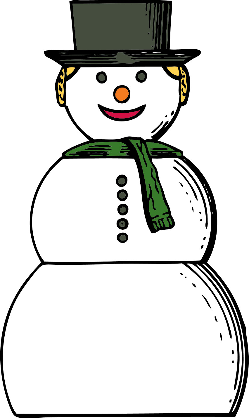 snow woman SVG