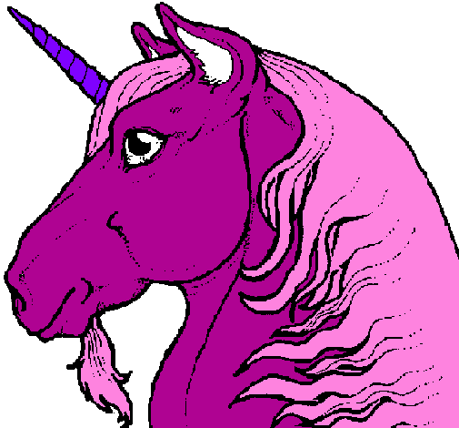 unicorn head clip art - photo #3