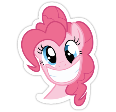 Pinkie Pie Party in my Head no text" Stickers by Kuzcorish | Redbubble