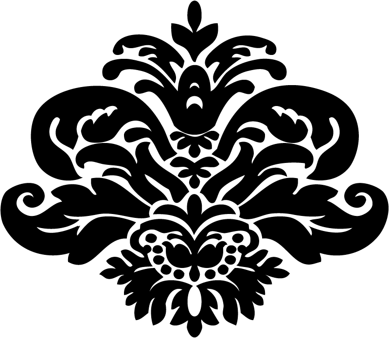 free black and white paisley clip art - photo #20