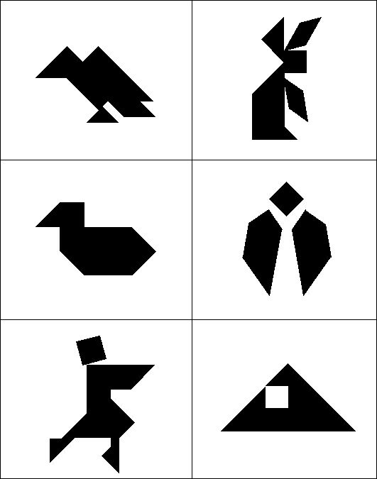 free printable tangram pieces and puzzles