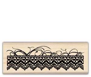 Inkadinkado Rubber Stamp 99603 LACE BORDER Frames Borders ...