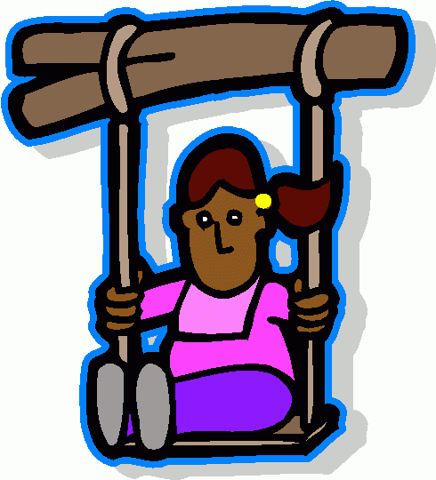 girl_on_tree_swing_2 clipart - girl_on_tree_swing_2 clip art