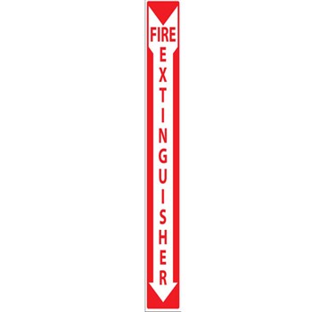 Fire Extinguisher Arrow Sign | Vertical | 4" x 2 | Supply Line Direct