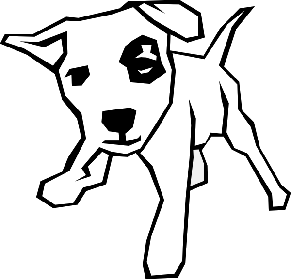 Dog Simple Drawing Clip Art - vector clip art online ...