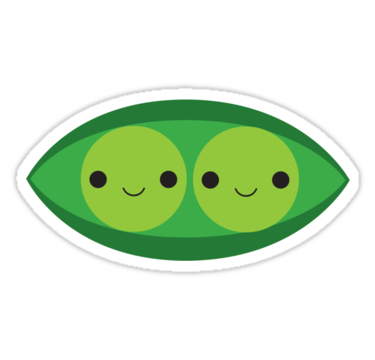 Two Peas in a Pod" Stickers by imaginarystory | Redbubble