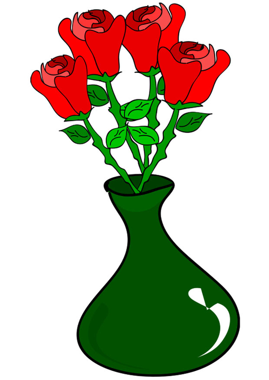 Image roses in vase - Img 21259