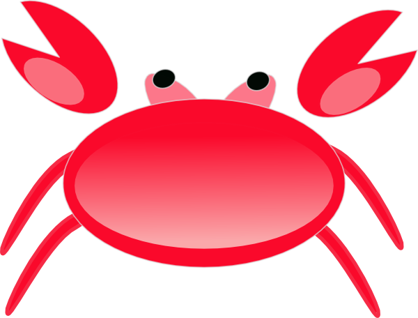 Crab clipart image a cartoon clip art of a crab dancing in the ...